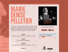 Tablet Screenshot of mariedenisepelletier.com
